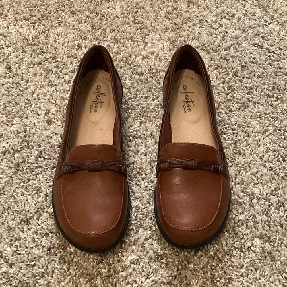 Clarks Brown Loafers size 6